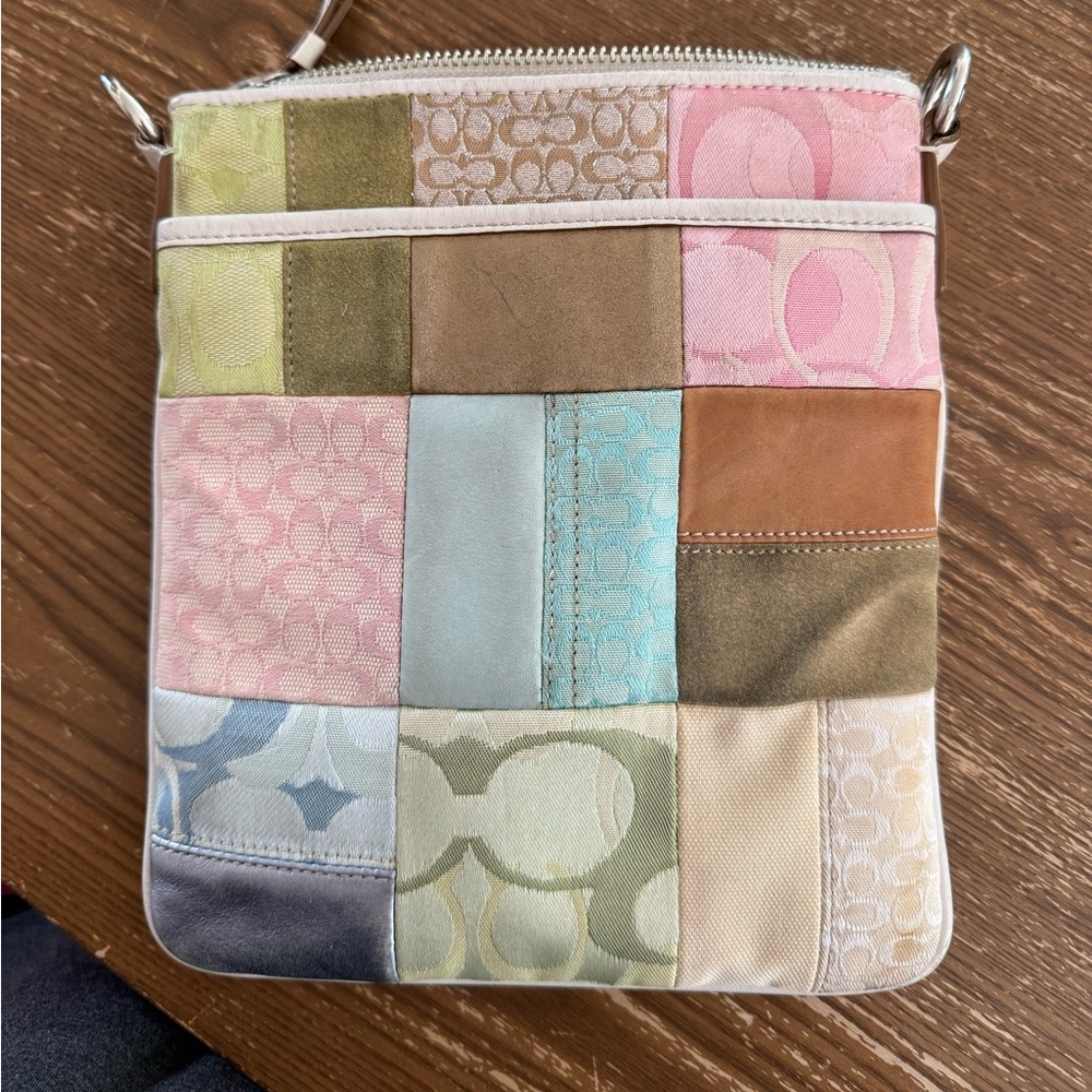 Coach Multicolor Patchwork Crossbody Bag